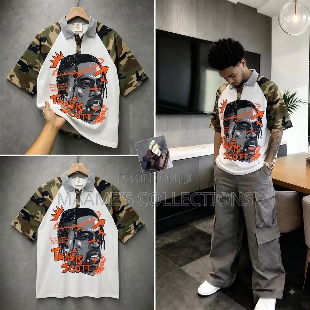 Men’s Branded Graphic Polo Shirts – Trendy Streetwear