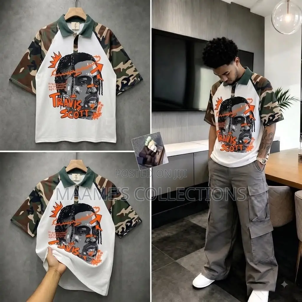 Men’s Branded Graphic Polo Shirts – Trendy Streetwear