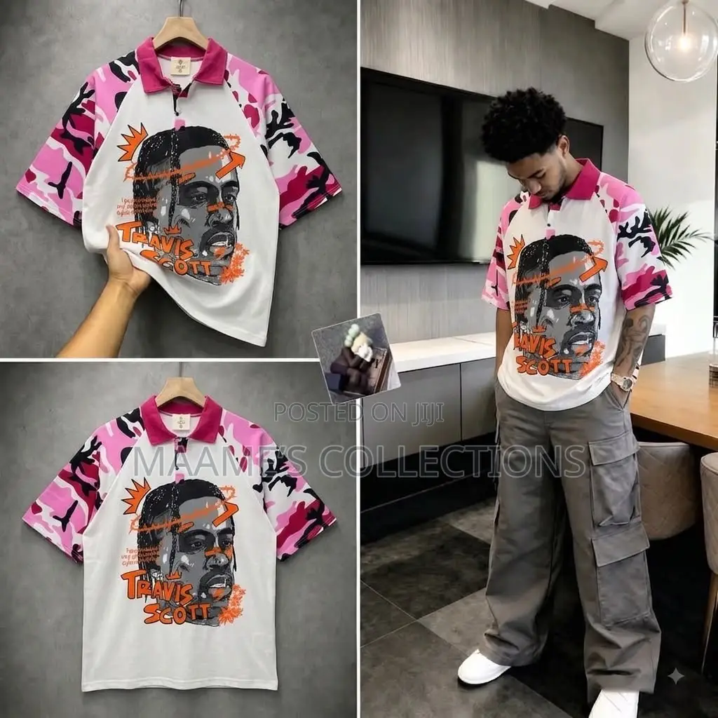 Men’s Branded Graphic Polo Shirts – Trendy Streetwear