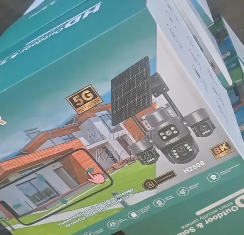 4 Lens Solar CCTV SIM Camera