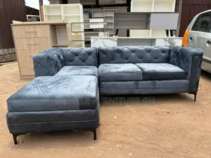 Dark Gray L Shape Sofa // Fast and Reliable in Delivery