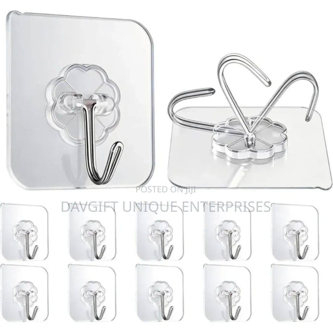 12pcs Adhesive Hooks