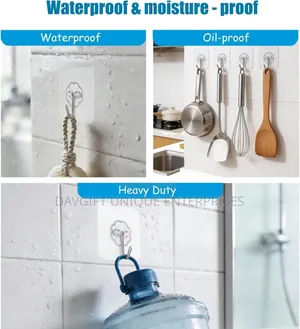 12pcs Adhesive Hooks