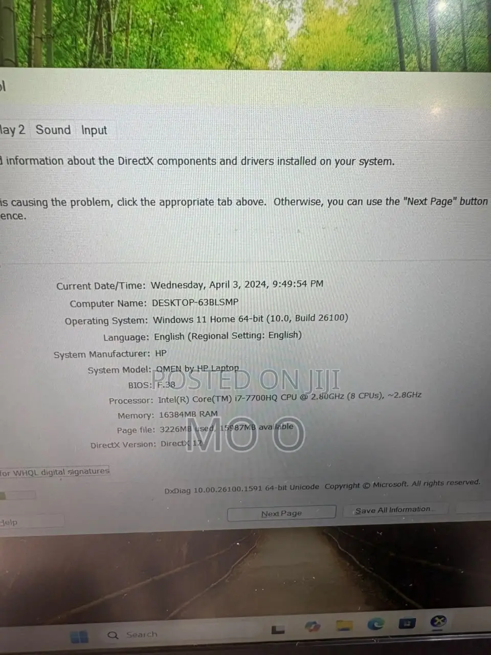 Laptop HP Omen 15 16GB Intel Core i7 SSD 512GB