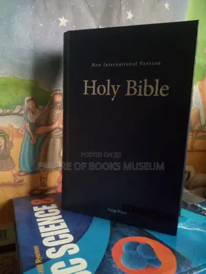NIV Large Print Black Hardback Bible