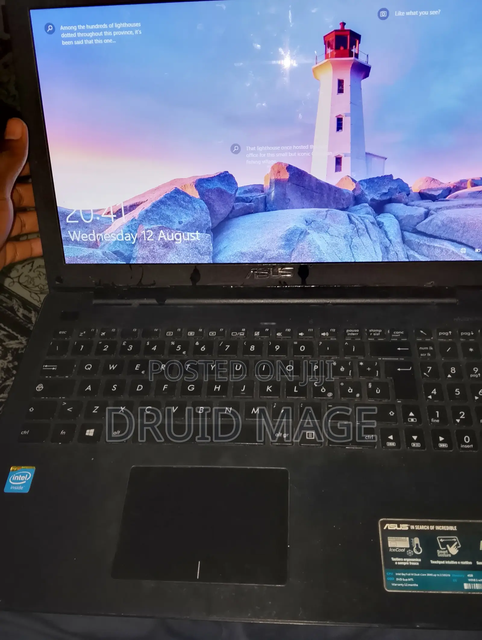 Laptop Asus 4GB Intel HDD 500GB