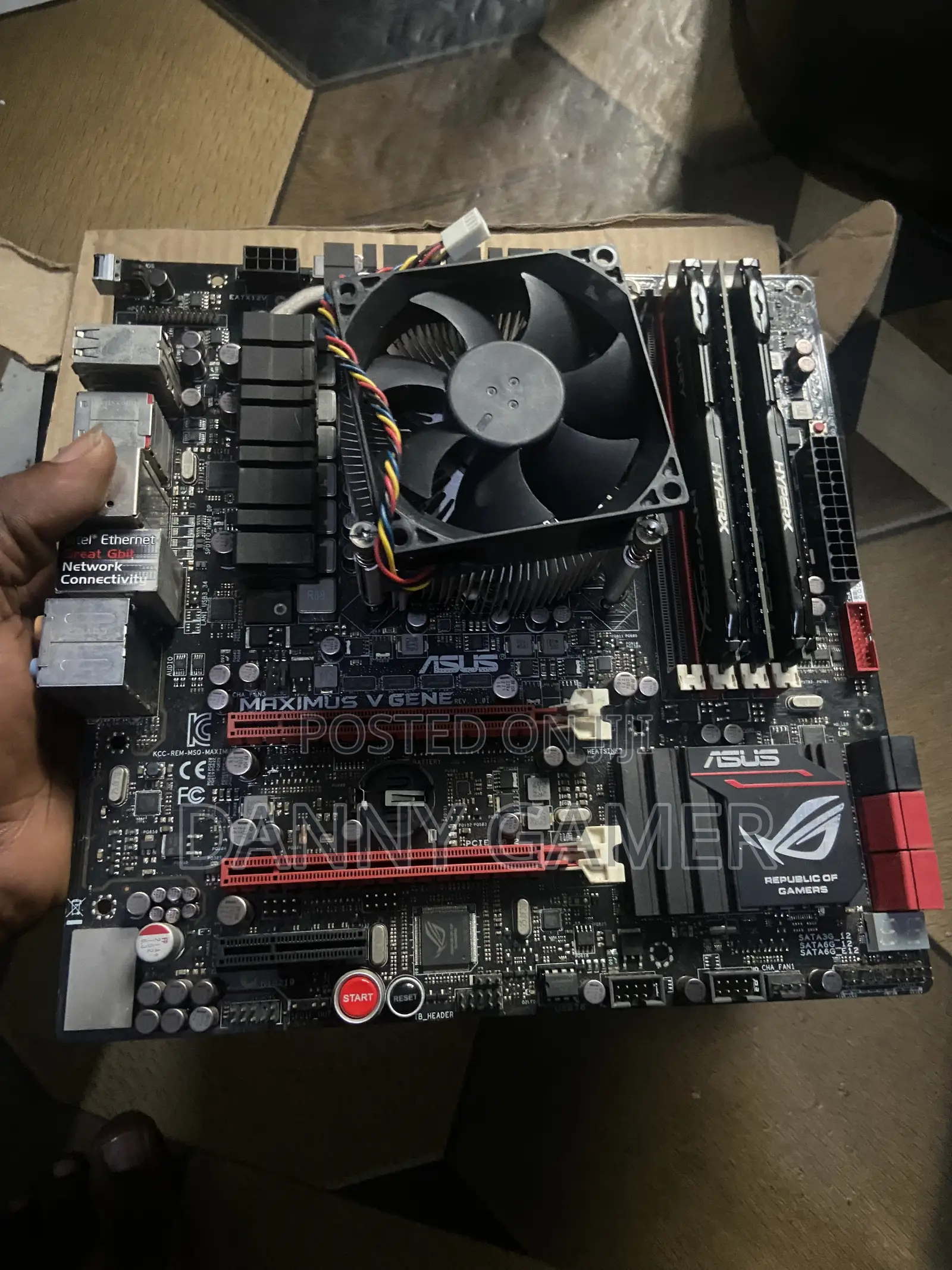ASUS Maximus v GENE Gaming Motherboard+ Core I7-3770 + 20GB DDR3 RAM