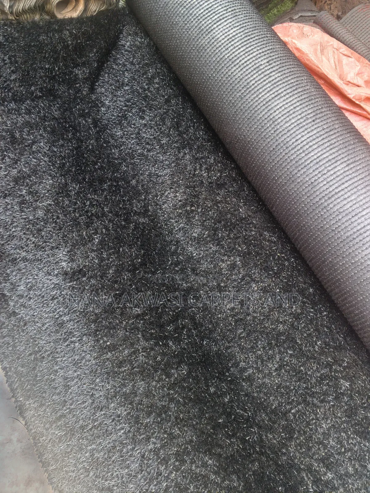 Artificial Black Grass Carpet