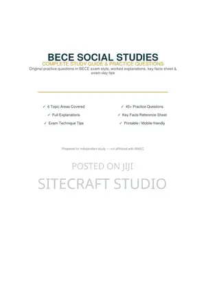 BECE 2026 Study Bundle – 4 Subjects PDF (Instant Delivery)