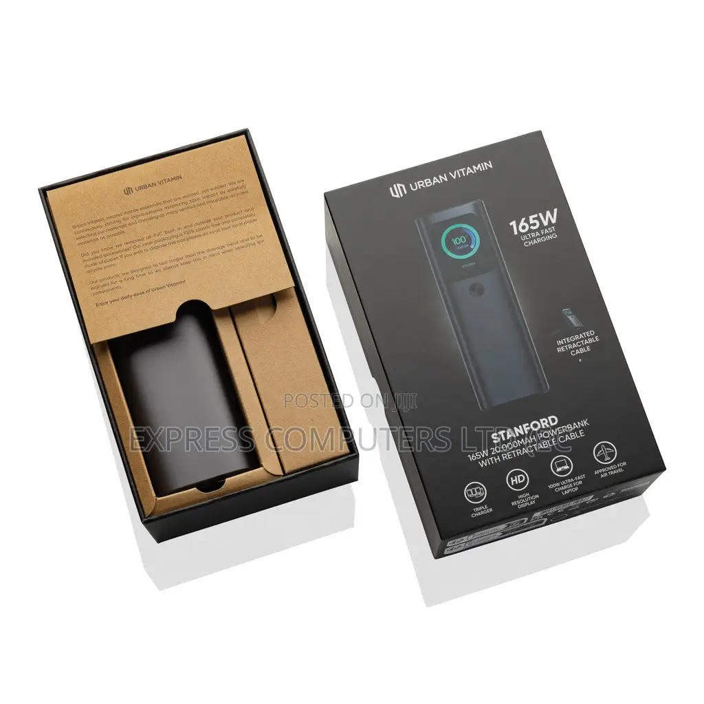 165W Laptop Power Bank 20,000mAh Fast Charging High Power USB-C Pack