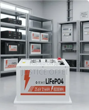 Batteries (Lithium Batteries). 25.6V 314Ah LiFePO4 Lithium Battery.