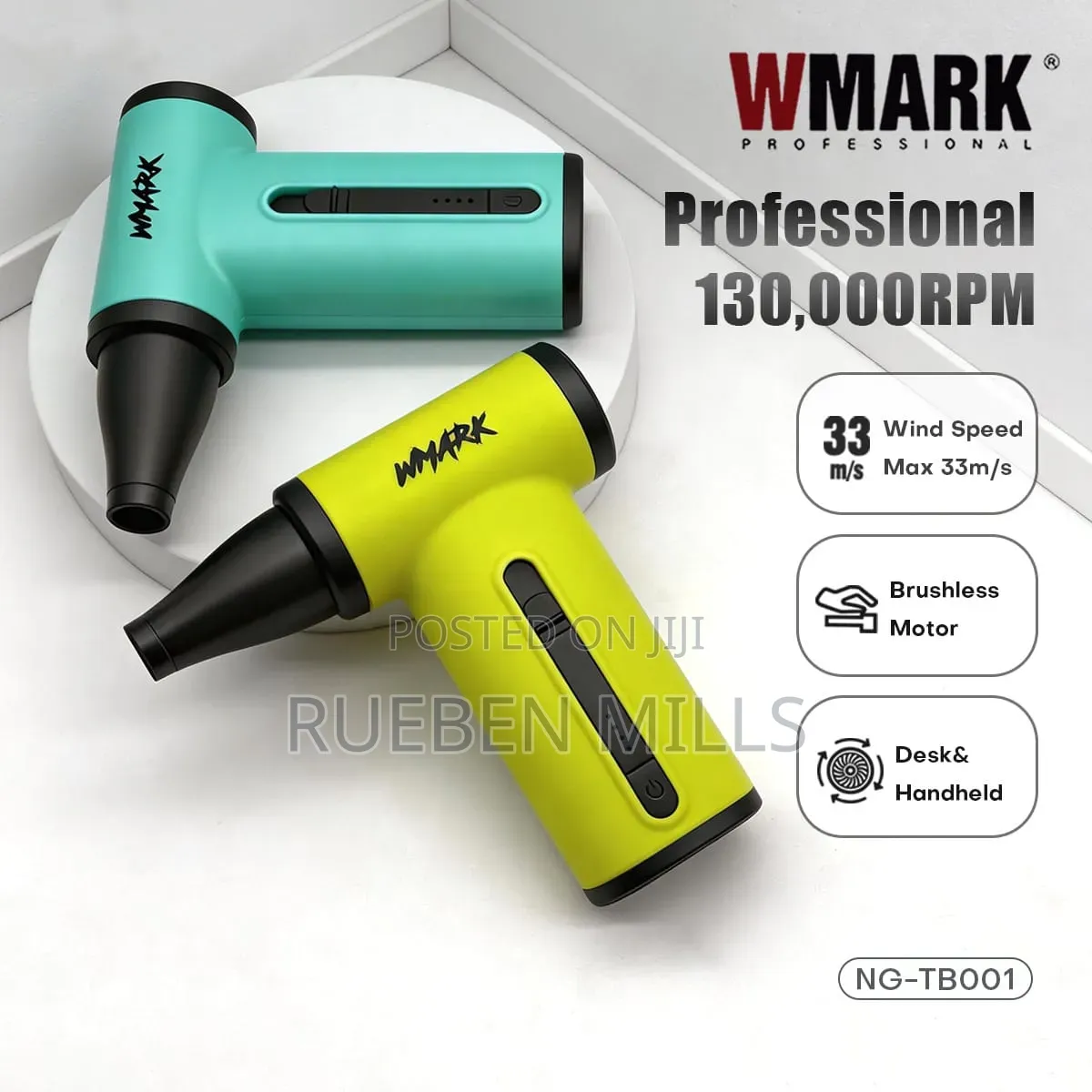 Wmark New Upgrade High Speed Mini Jet Turbo Fan Air Dust Blower
