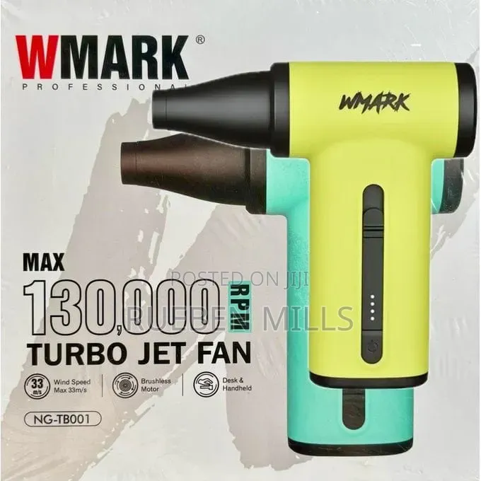 Wmark New Upgrade High Speed Mini Jet Turbo Fan Air Dust Blower