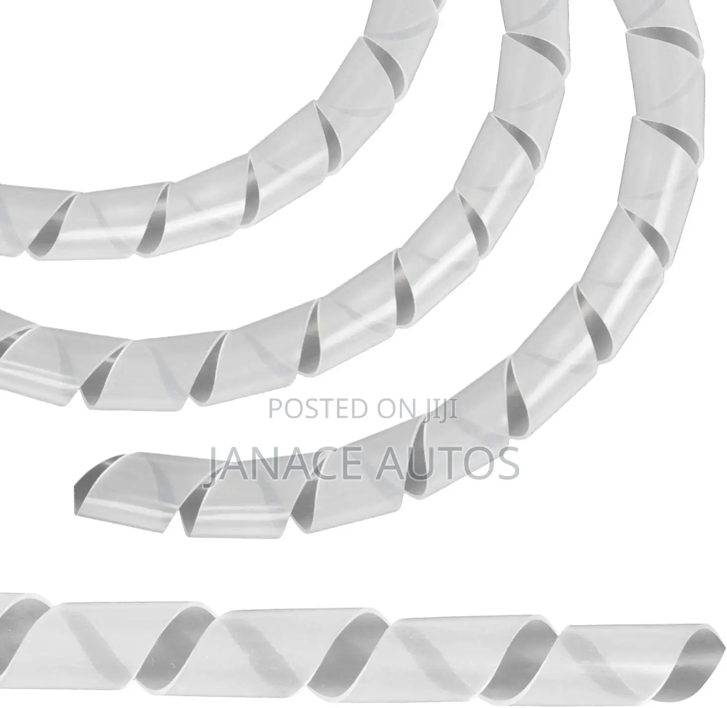 Maclean Flexible Cable Spiral Cable Hose 3 M 20.4 X 22 Mm, Transparent