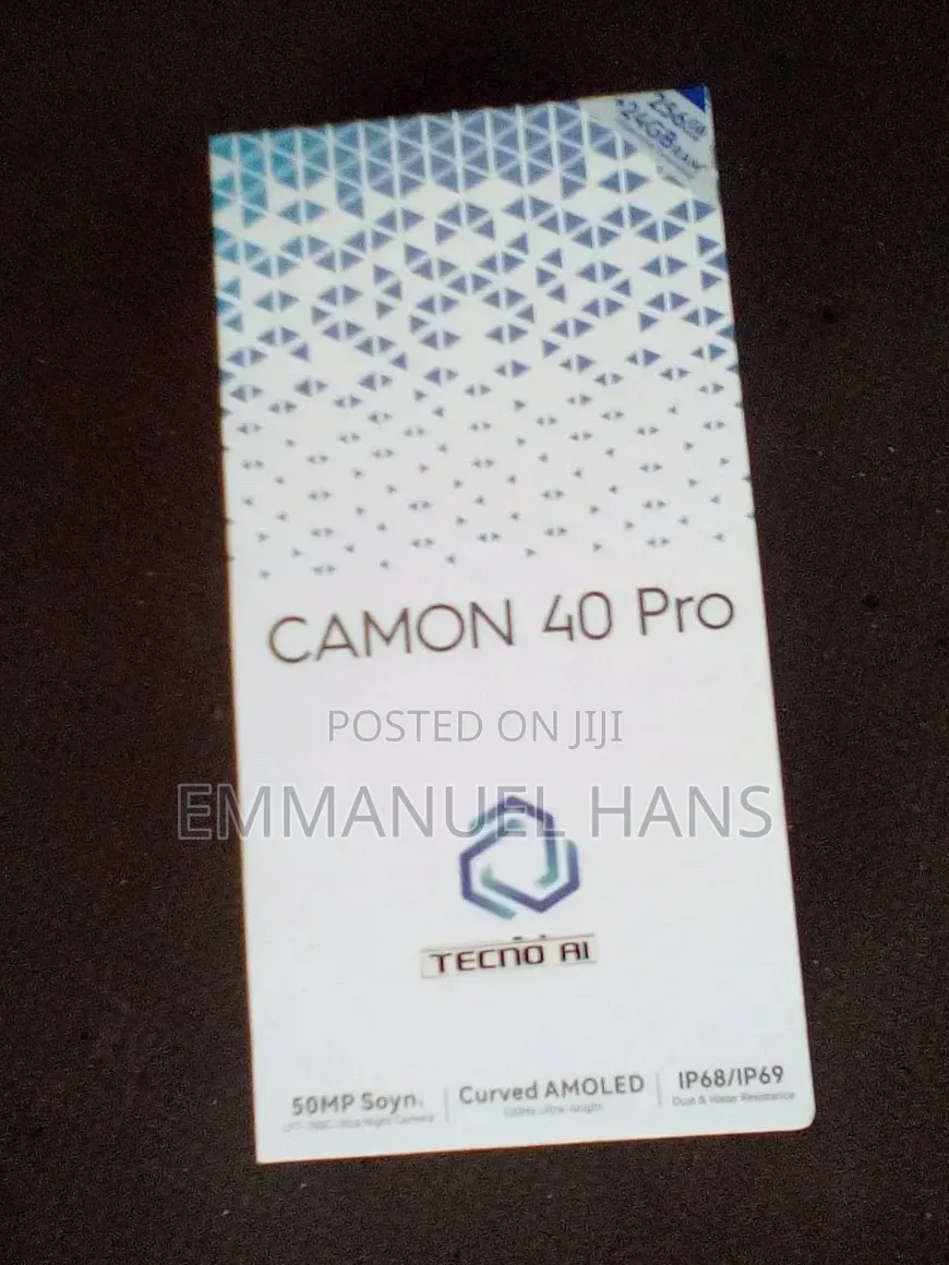 New Tecno Camon 40 Pro 5G 256 GB Blue