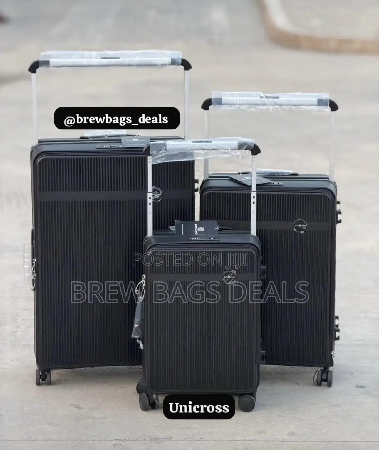 Premium Quality 3set Silicone Unbreakable Wide Handle Traveling Bag.