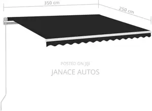 FRAME ONLY!! VidaXL Manual Retractable Awning 300x250 Cm