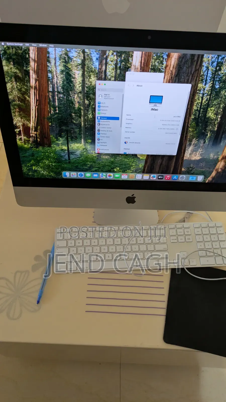 Desktop Computer Apple iMac 8GB Intel Core i5 HDD 1T
