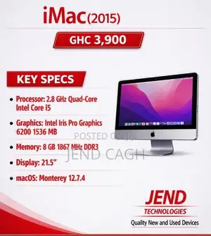 Desktop Computer Apple iMac 8GB Intel Core i5 SSD 1T