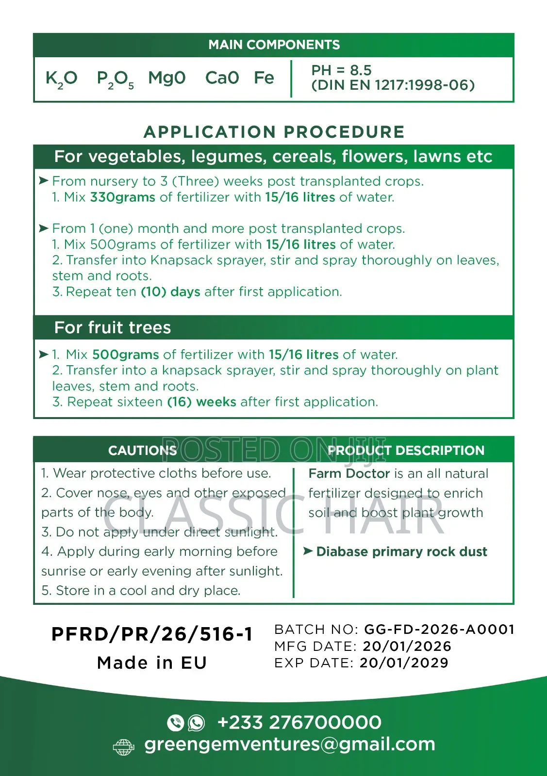 Organic Fertilizer