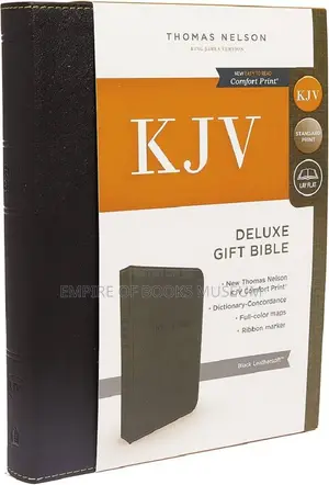 KJV Deluxe Gift Bible Black Leathersoft