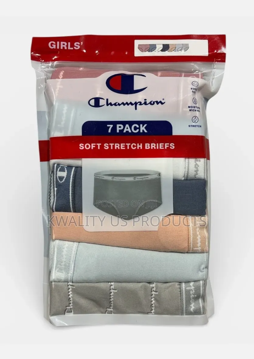 Champion Girls 7-Pack Stretch Briefs - 12-16 Years