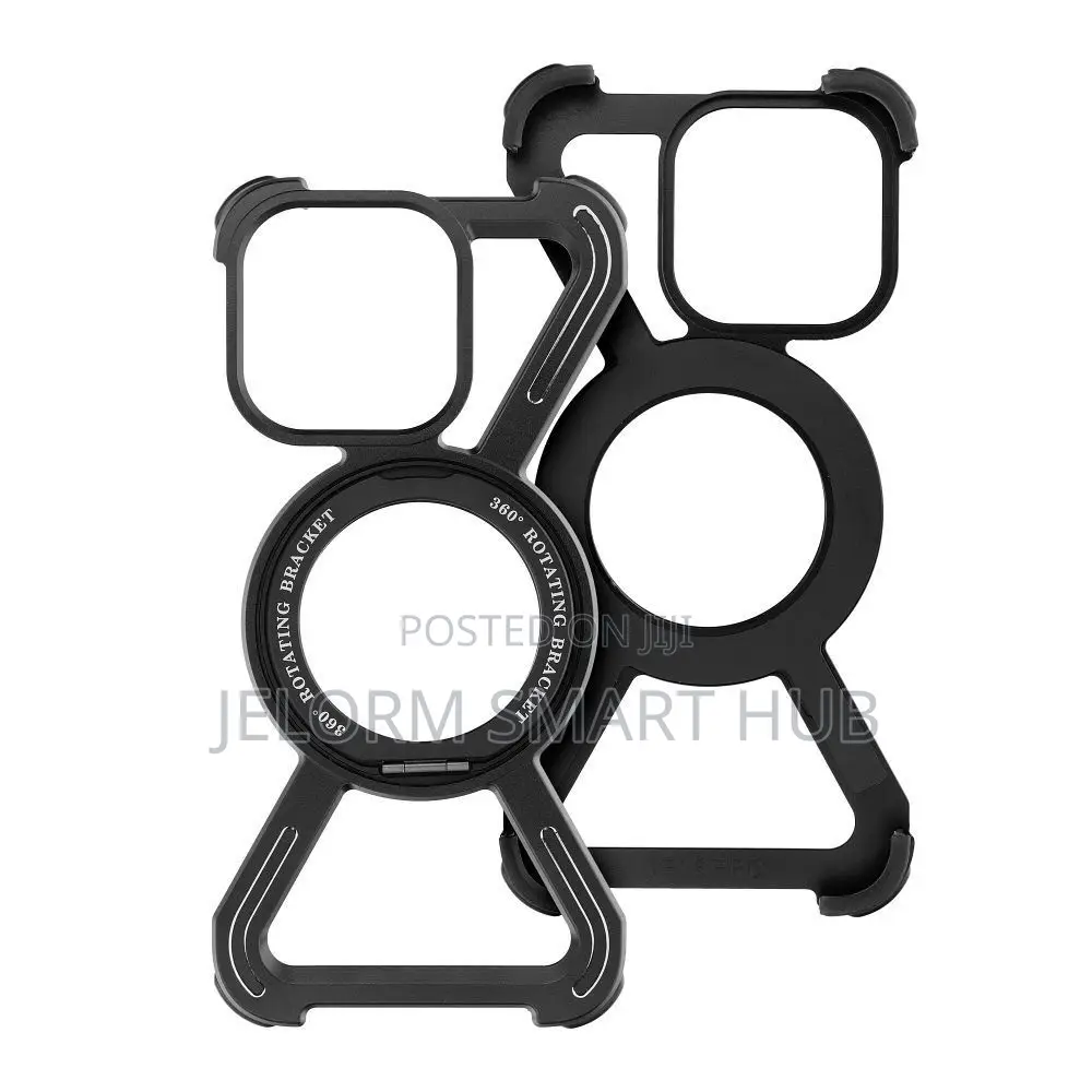 Titanium With Ring Stand for iPhone 16 Pro Max (6,9′′) – Black
