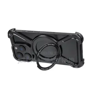 Titanium With Ring Stand for iPhone 16 Pro Max (6,9′′) – Black