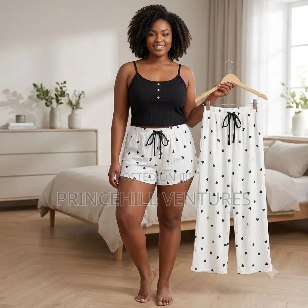 3-PCS Night Wear / Pyjamas Set