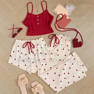3-PCS Night Wear / Pyjamas Set
