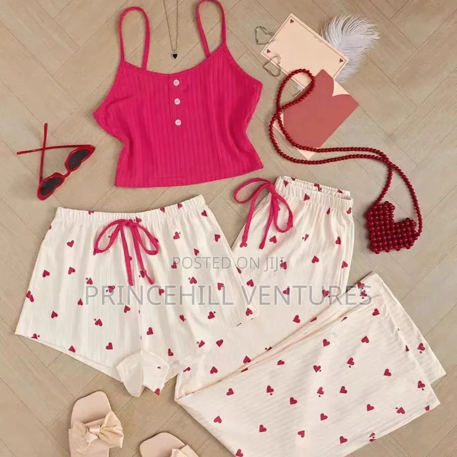 3-PCS Night Wear / Pyjamas Set