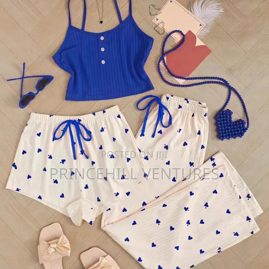 3-PCS Night Wear / Pyjamas Set