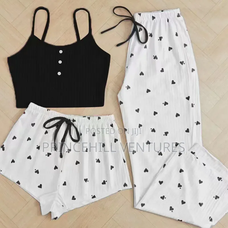 3-PCS Night Wear / Pyjamas Set