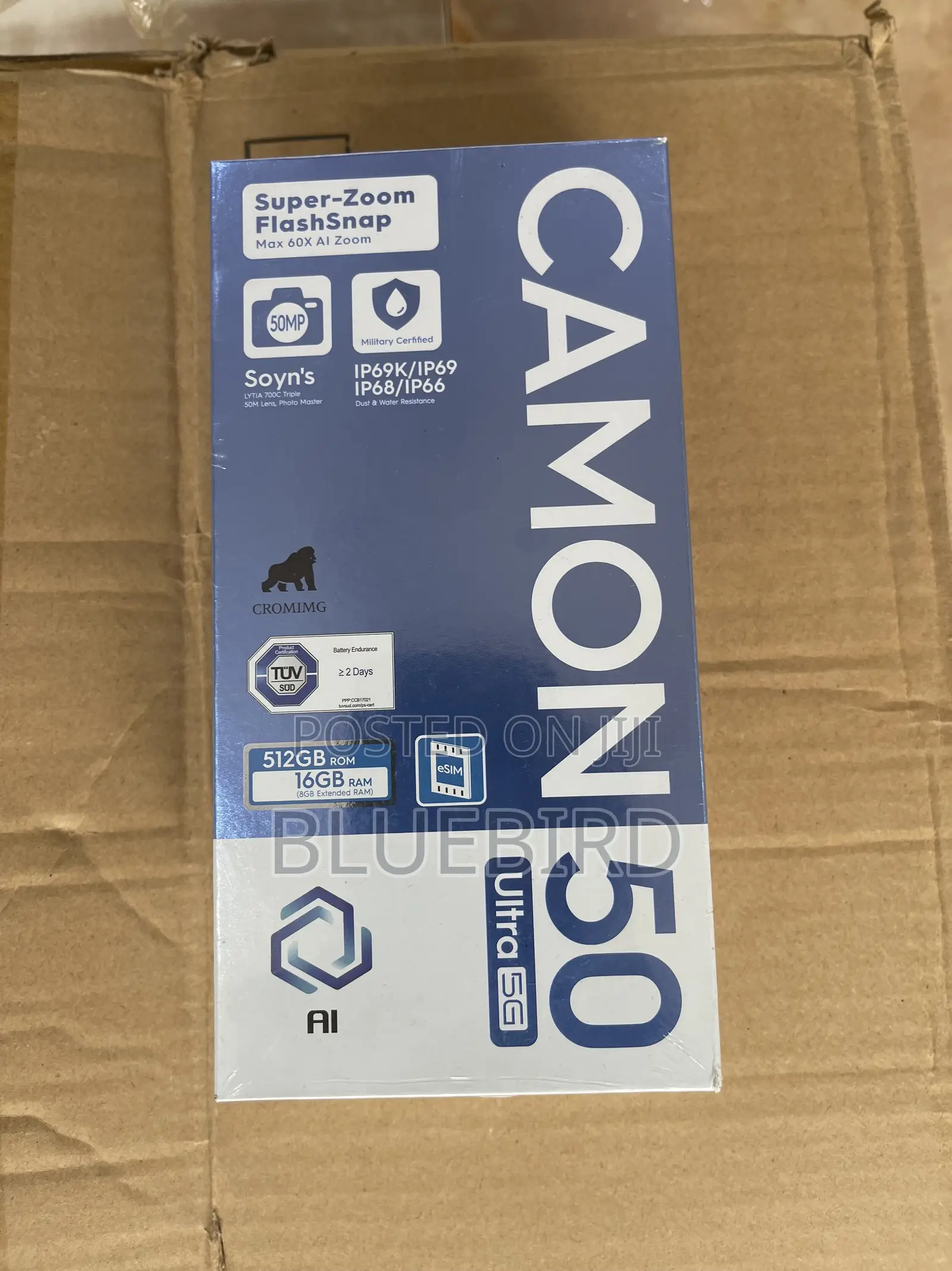 New Tecno Camon 50 Ultra 512 GB Black