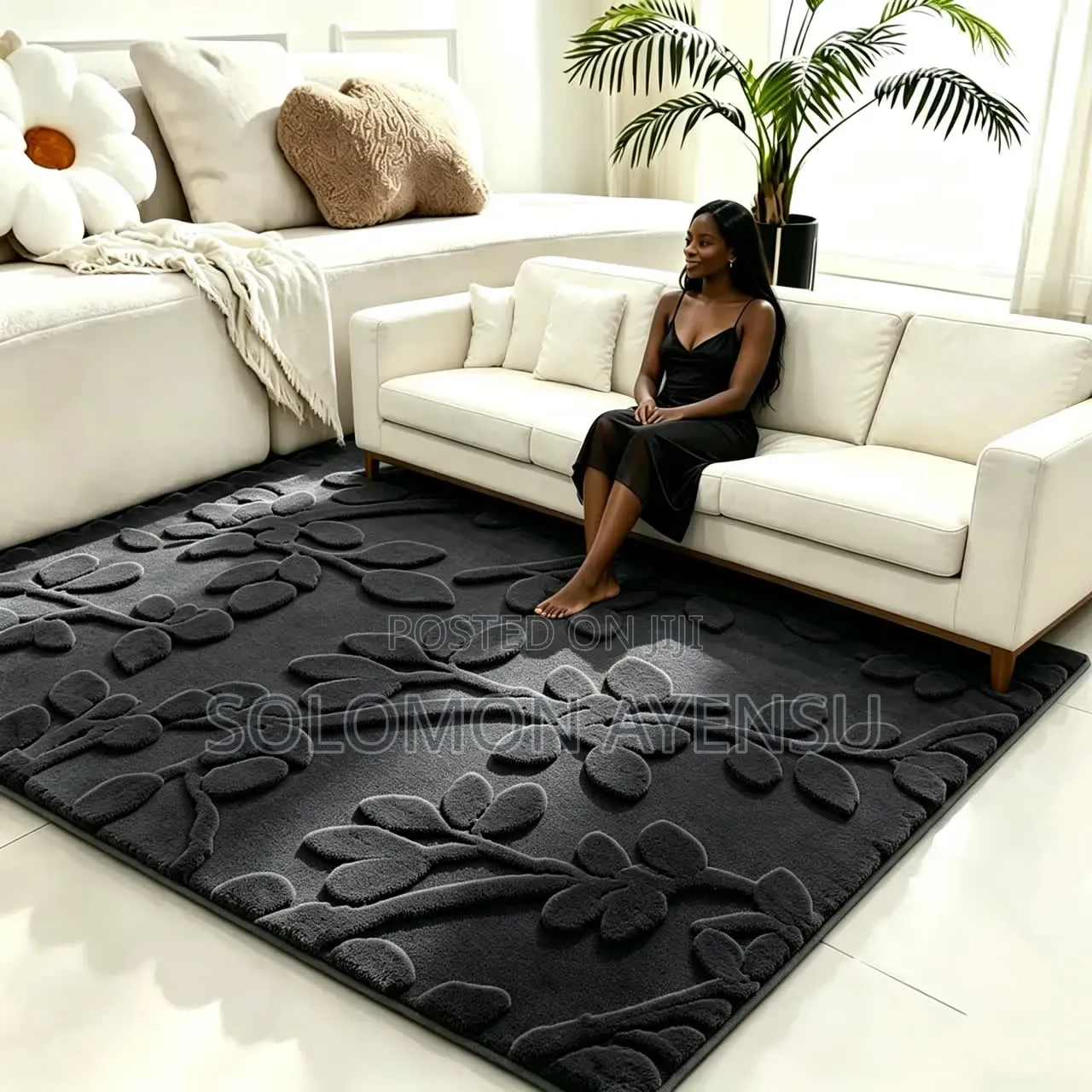 Saga Green 3d Center Carpet Available