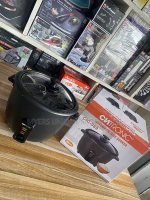 3L Citronic Black Automatic Rice Cooker With Glass Lid