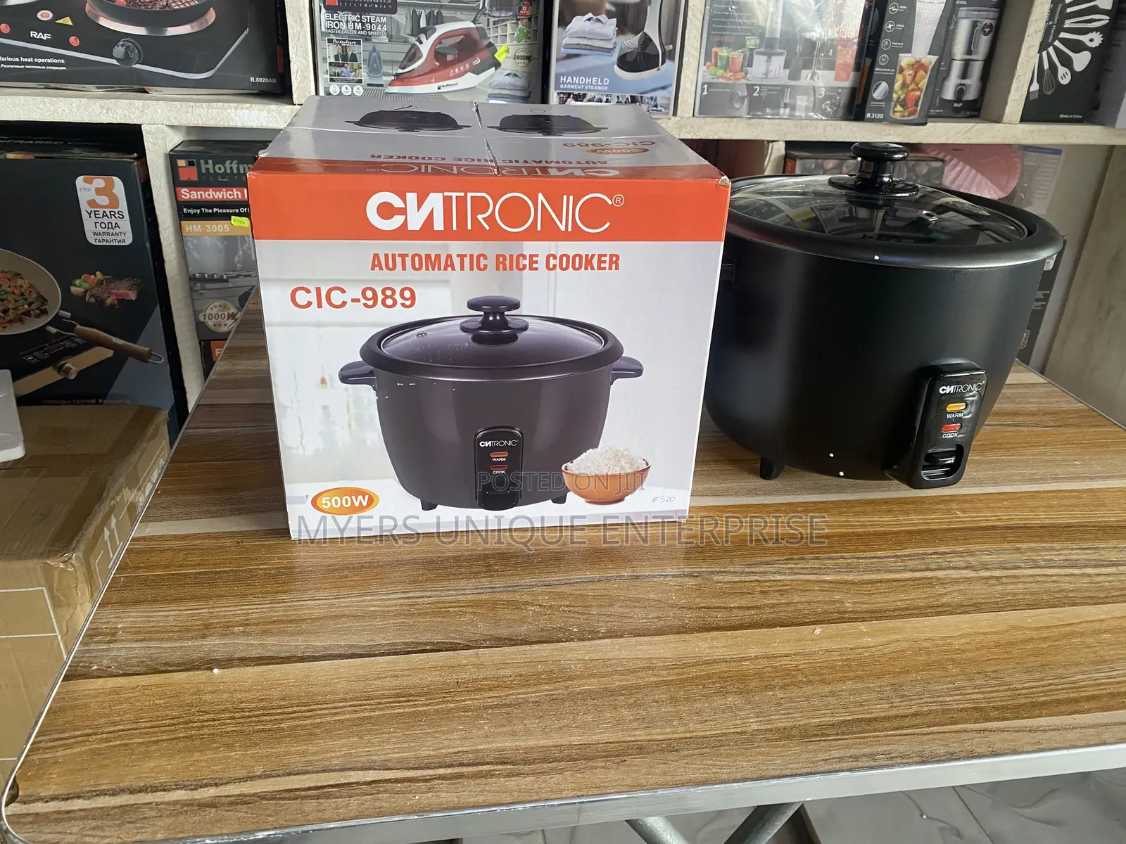 Citronic 500W Automatic Rice Cooker - Perfect for Jollof (3L)