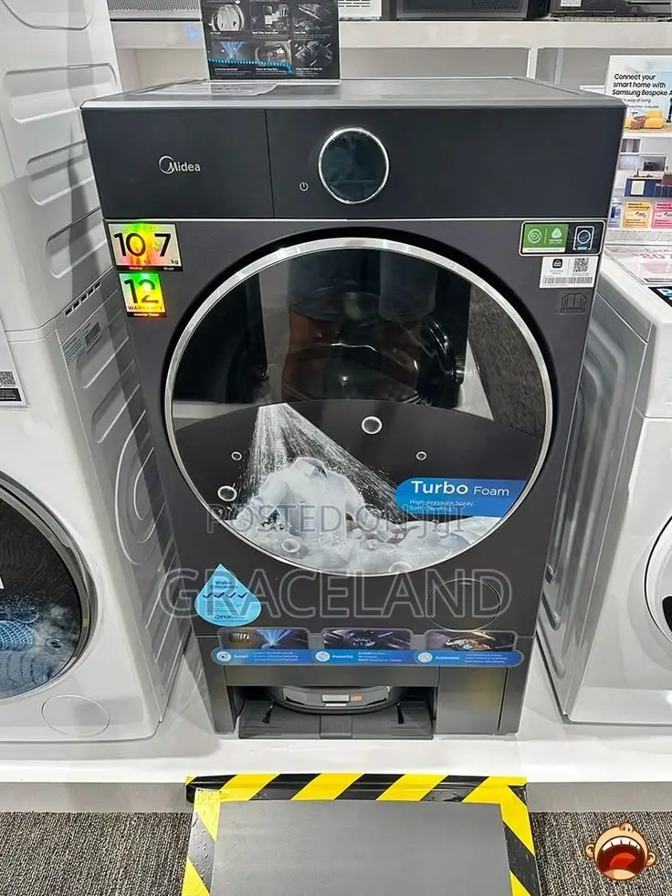 This Is Original Midea Front Loading Washing Machine With Faster Dryer