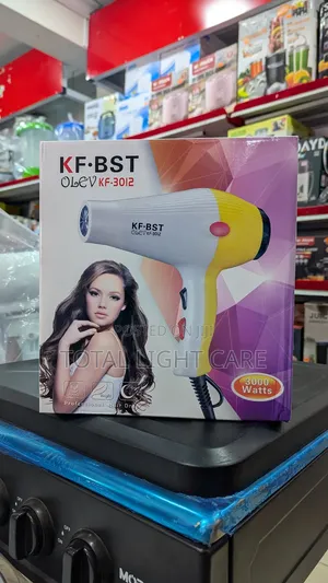 Professional Hair Dryer With Comb and Nozzle - 3000W