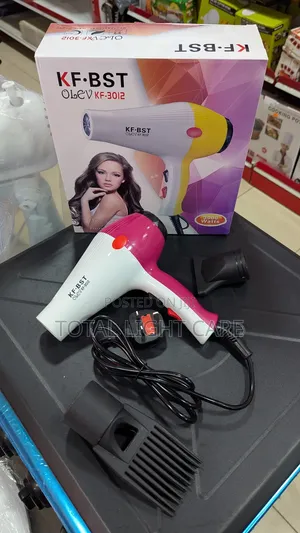 Professional Hair Dryer With Comb and Nozzle - 3000W