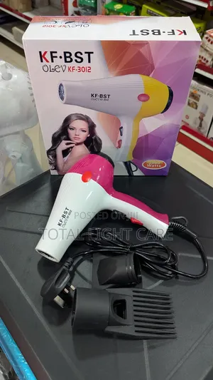 Professional Hair Dryer With Comb and Nozzle - 3000W