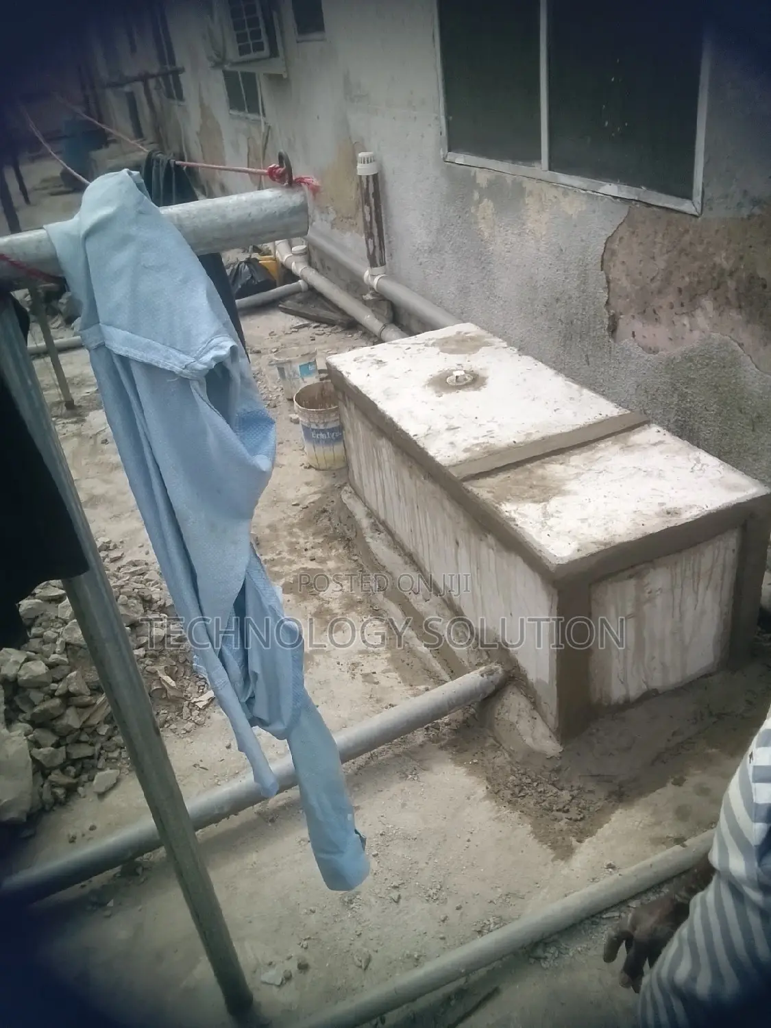 Slab for Biodigester and Plumbing