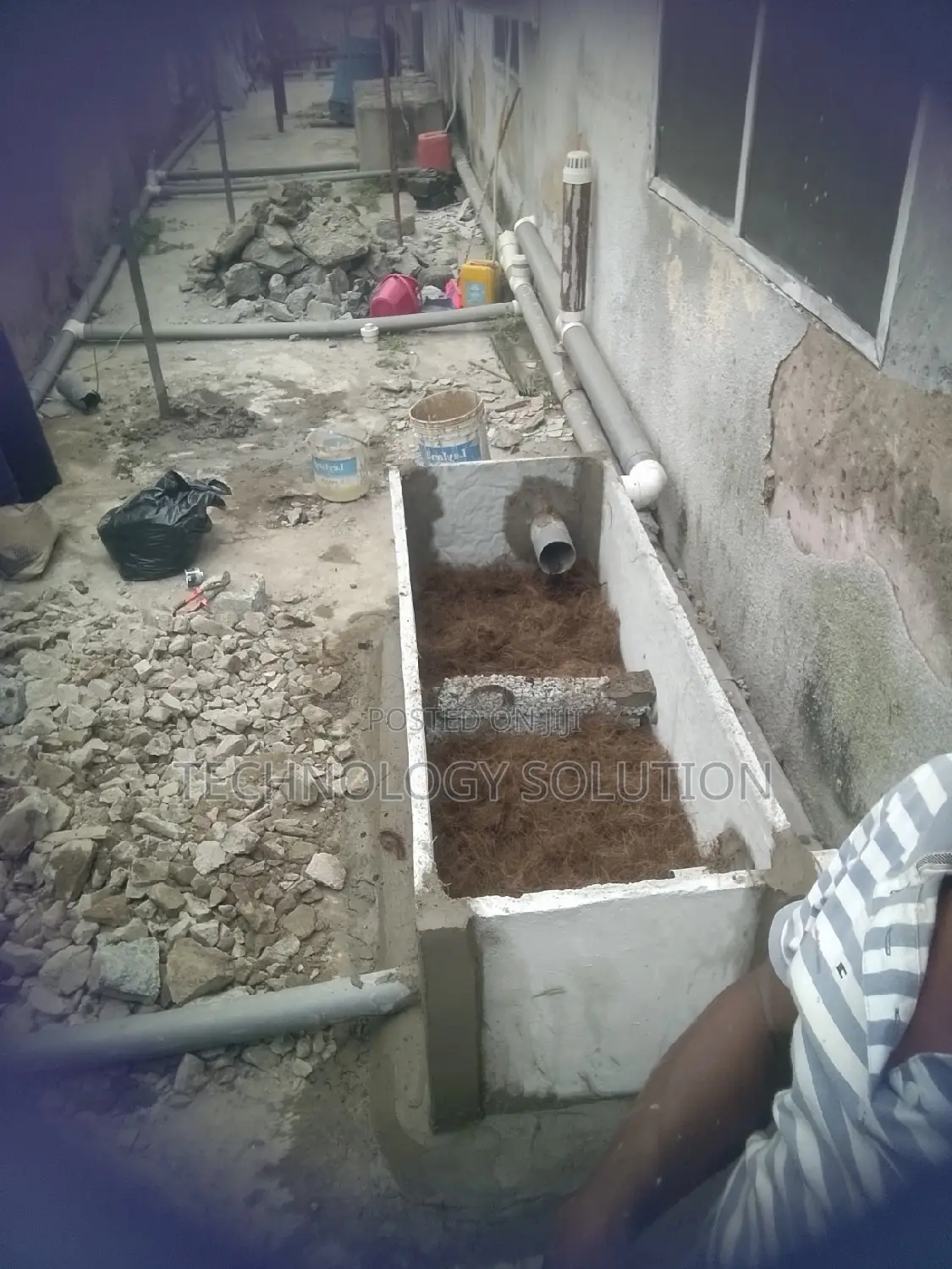 Slab for Biodigester and Plumbing