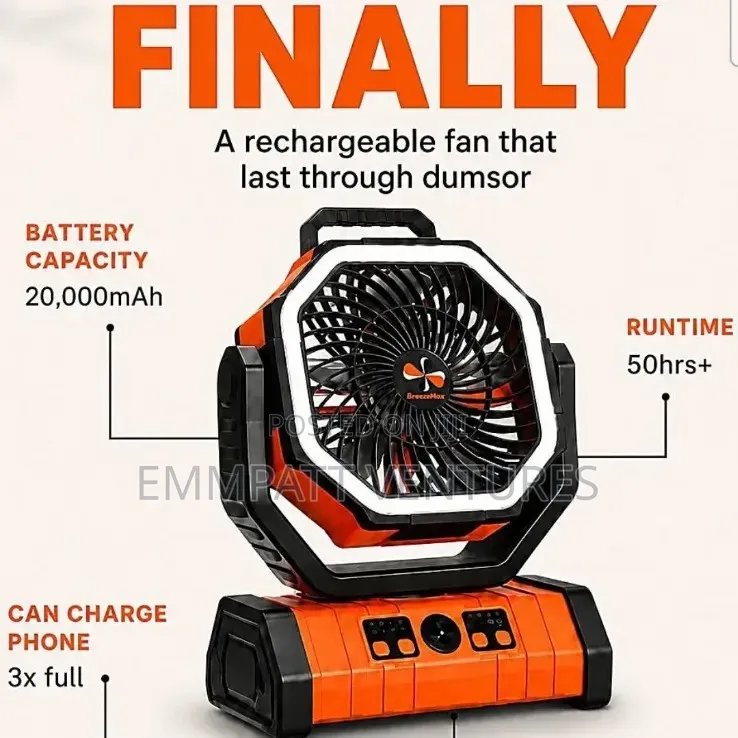 56hrs Non Stop Rechargeable Fan