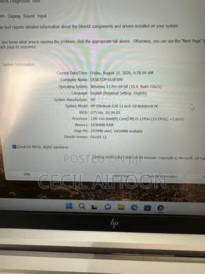 Laptop HP EliteBook 645 G9 16GB Intel Core i5 SSD 256GB