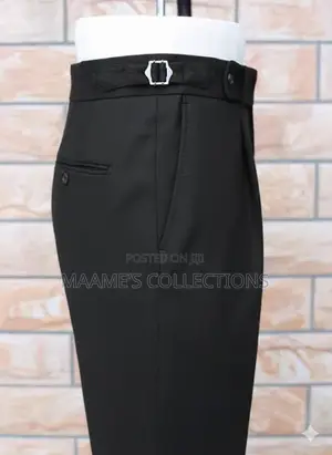 Men's High-Waisted Formal Office Trousers ( 32 , 34, 36 , 38, 40 )
