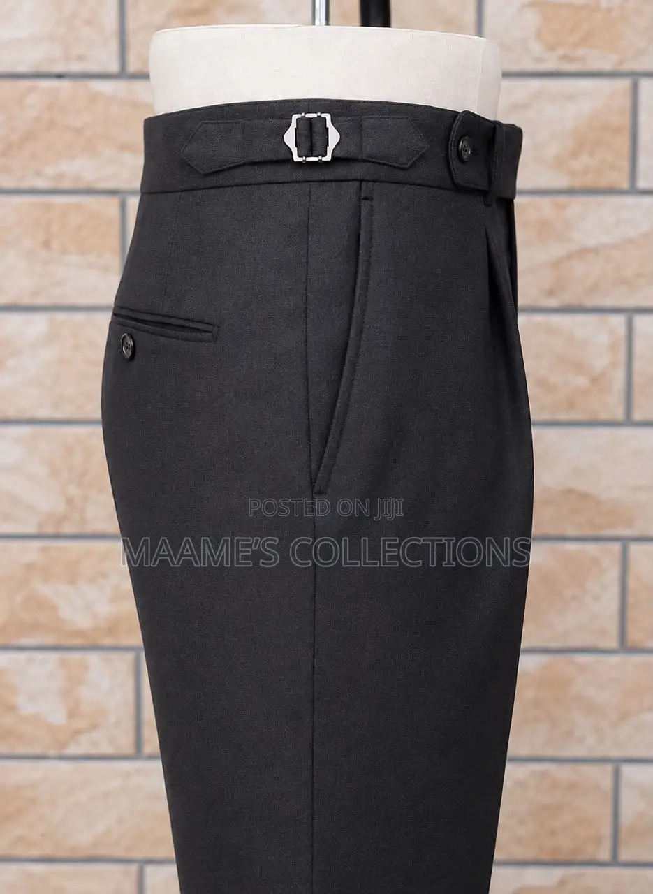 Men's High-Waisted Formal Office Trousers ( 32 , 34, 36 , 38, 40 )