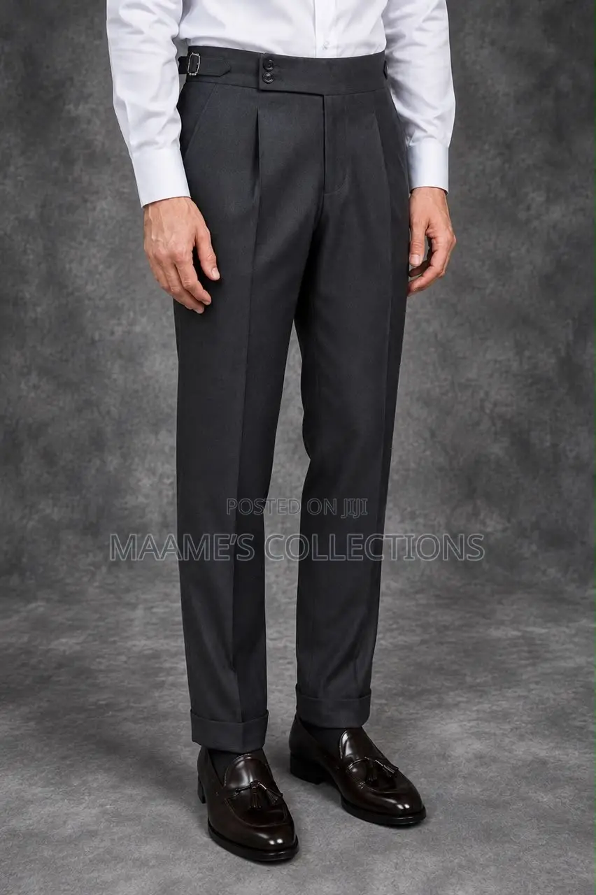 Men's High-Waisted Formal Office Trousers ( 32 , 34, 36 , 38, 40 )