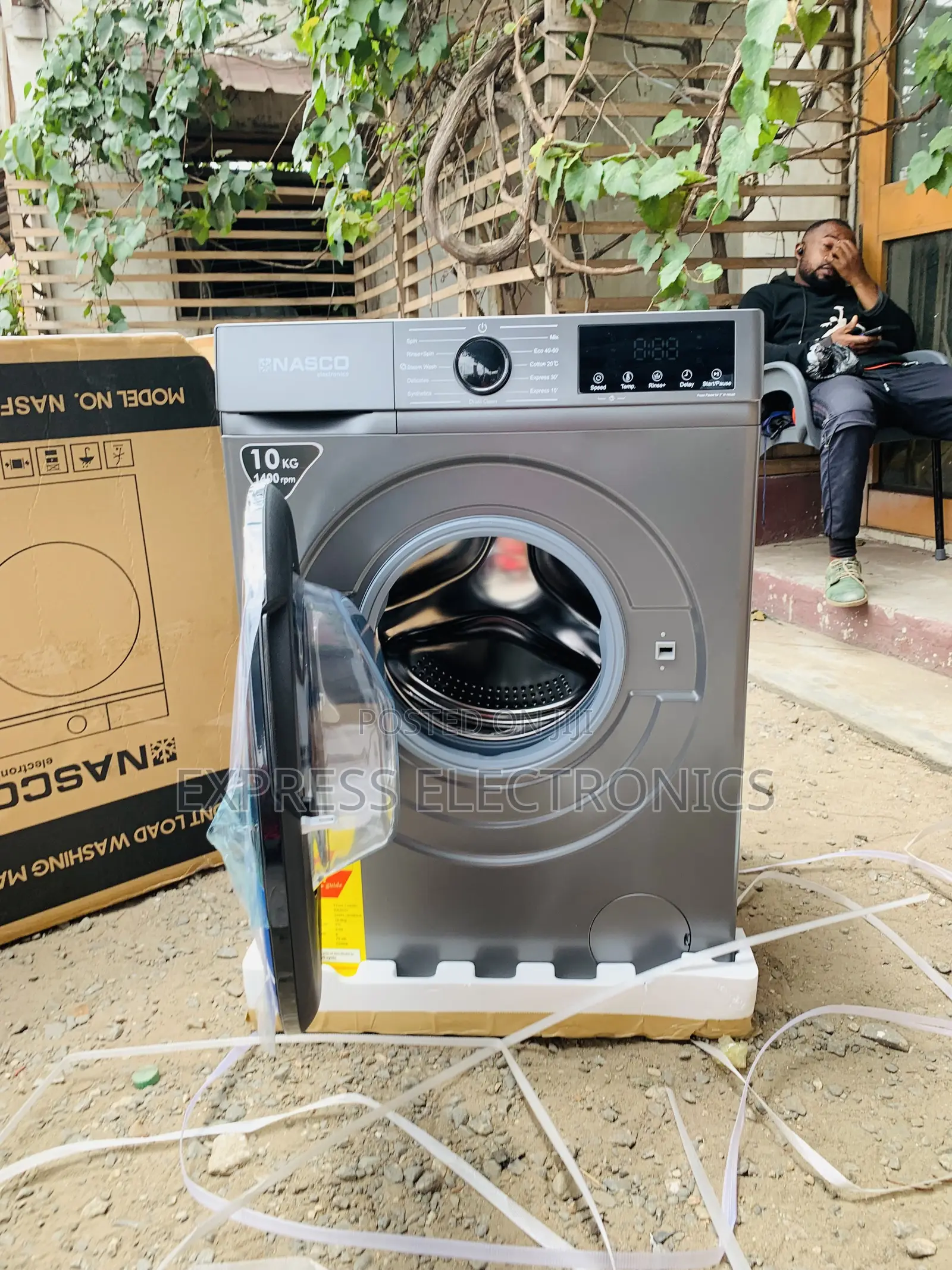 Brand New Nasco Nasfl-Js10kg-S Front Load Washing Machine – 10kg