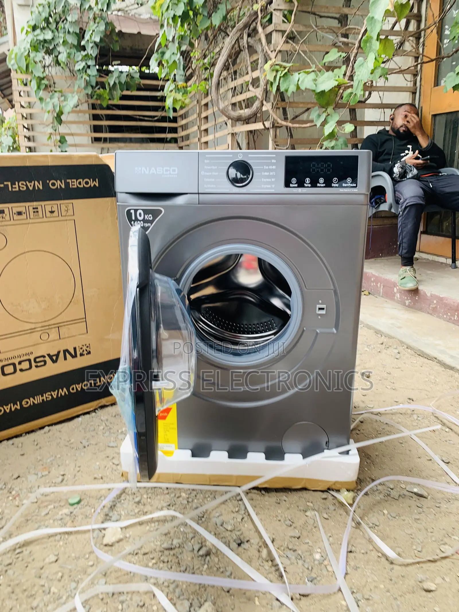 Brand New Nasco Nasfl-Js10kg-S Front Load Washing Machine – 10kg